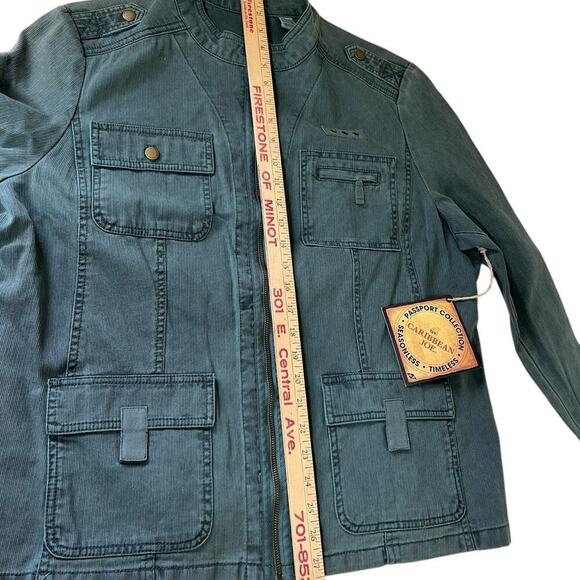 CARIBBEAN JOE WOMEN’S JACKET SIZE XL TEAL COLOR (mallard) - Picture 11 of 11